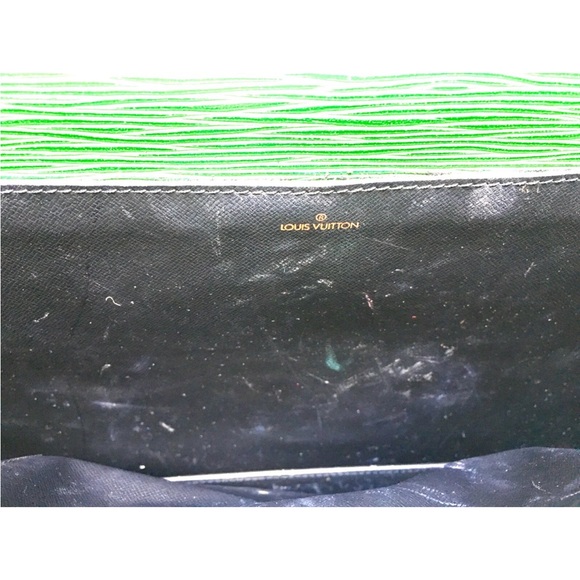 Reserved.Vintage Louis Vuitton emerald/kelly green large briefcase bag.Unisex - Picture 15 of 15